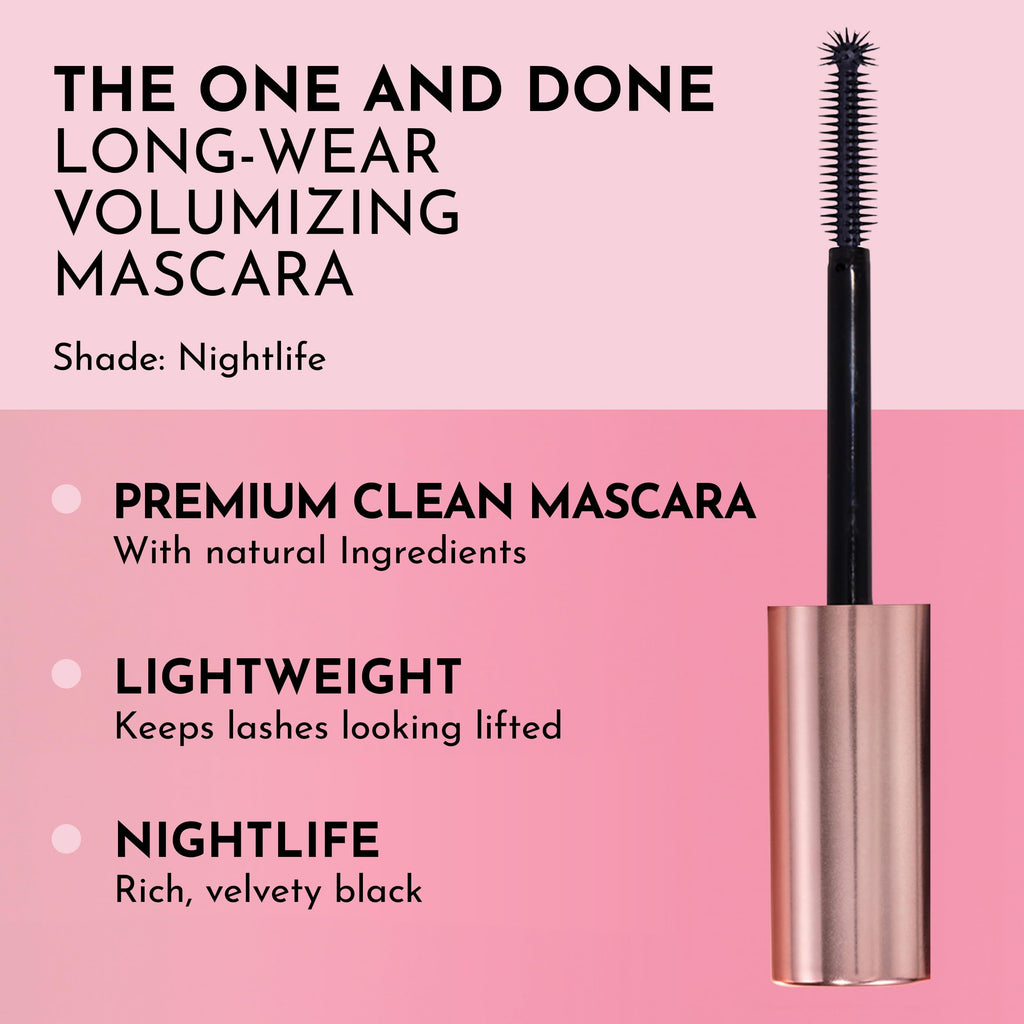 LAWLESS The One & Done Volumizing Mascara – Clean, Long-Wear Formula in Sunset Peach & Black