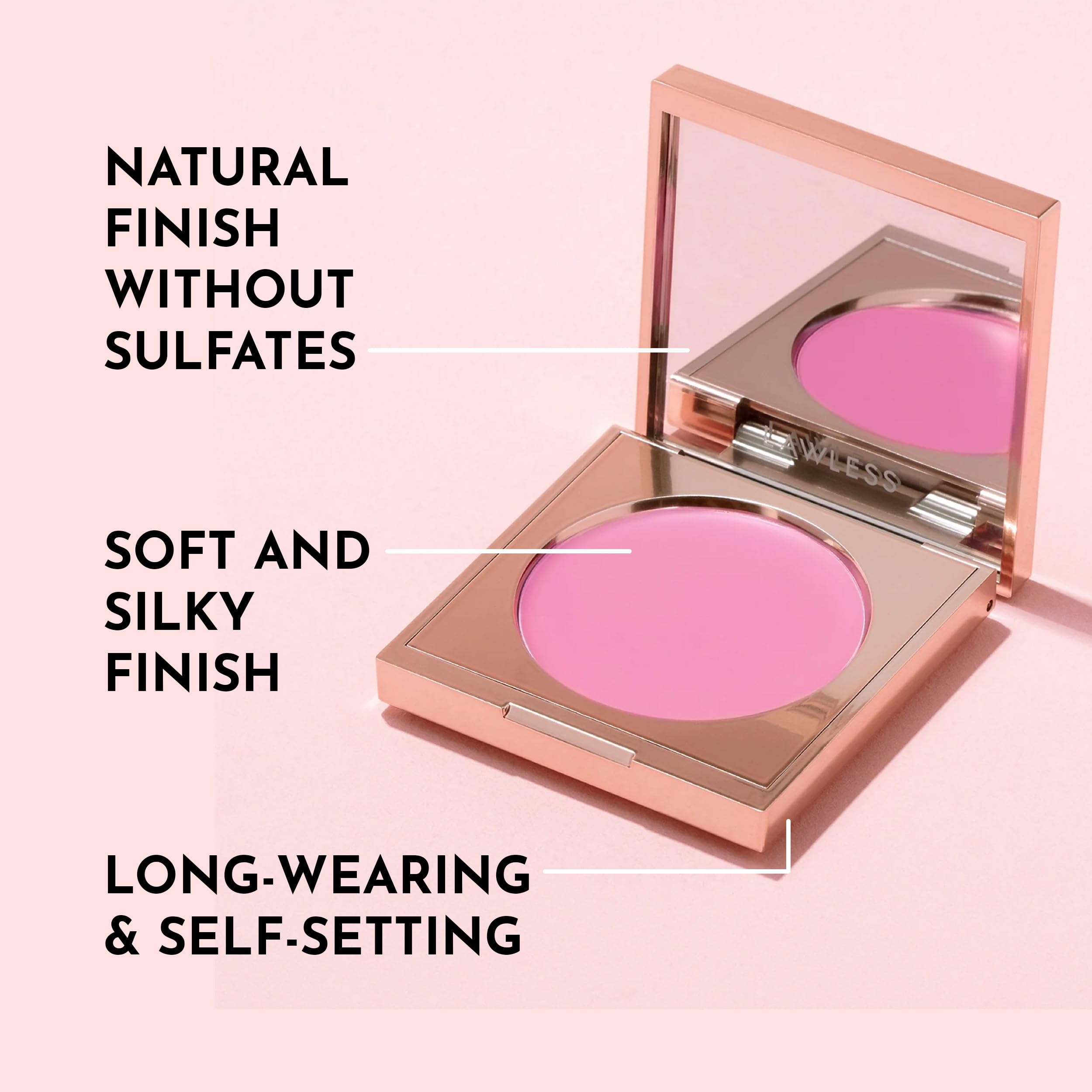 LAWLESS Pinch My Cheeks Soft-Blur Cream Blush - Gumdrop | Talc-Free, Buildable Cloud Finish