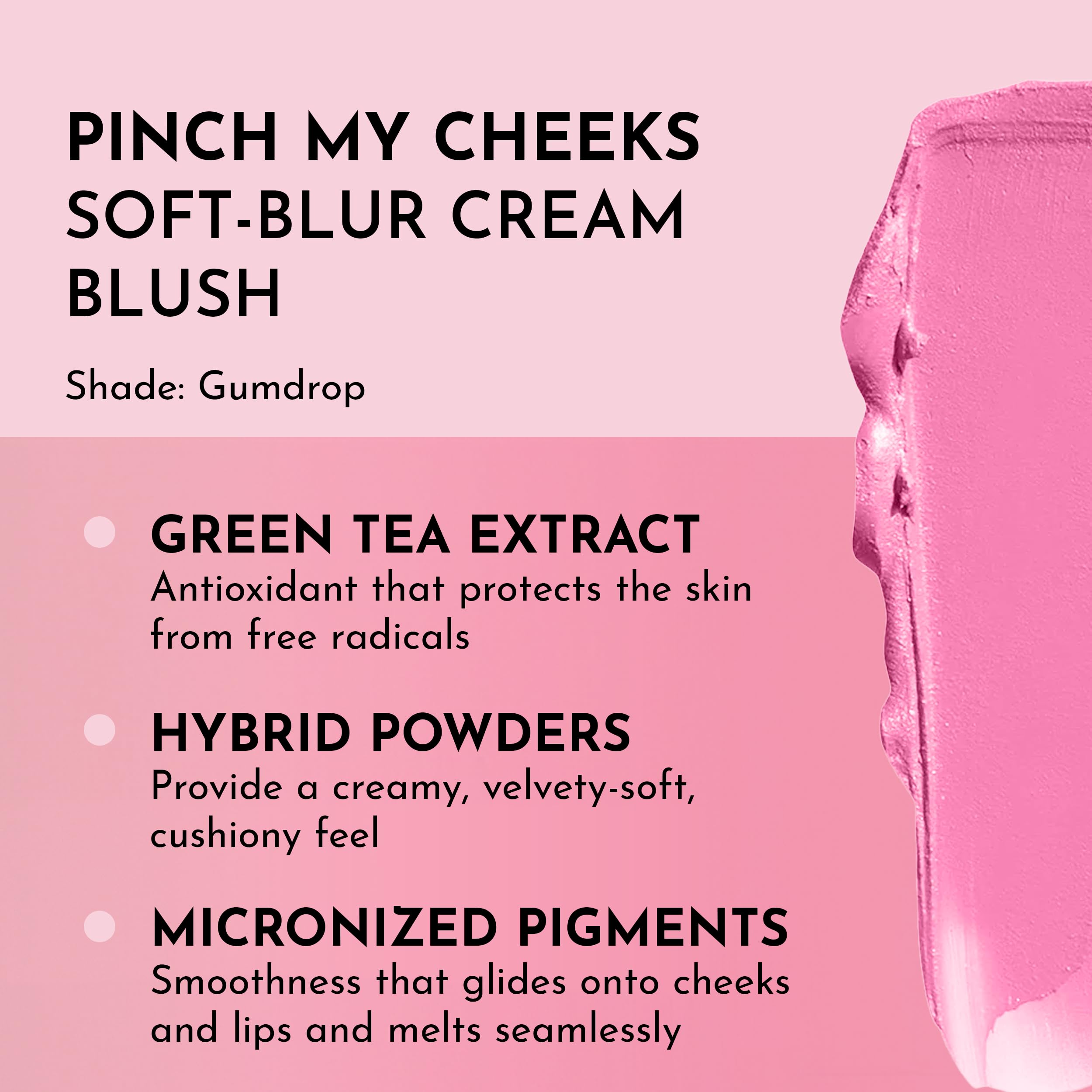 LAWLESS Pinch My Cheeks Soft-Blur Cream Blush - Gumdrop | Talc-Free, Buildable Cloud Finish