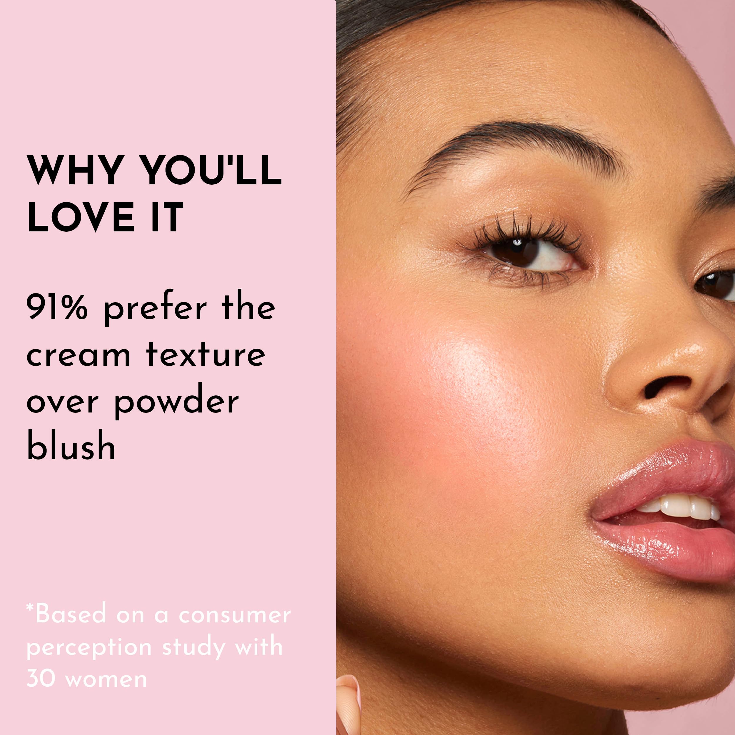 LAWLESS Pinch My Cheeks Soft-Blur Cream Blush - Gumdrop | Talc-Free, Buildable Cloud Finish