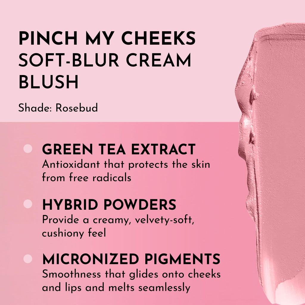 LAWLESS Pinch My Cheeks Soft-Blur Cream Blush – Rosebud & Pink (0.18 oz) | Buildable Color