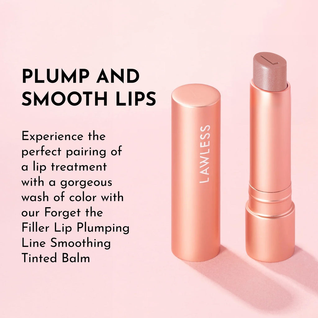 Lawless Forget the Filler Lip Plumping Line-Smoothing Tinted Balm – Sweetie (0.09 oz)