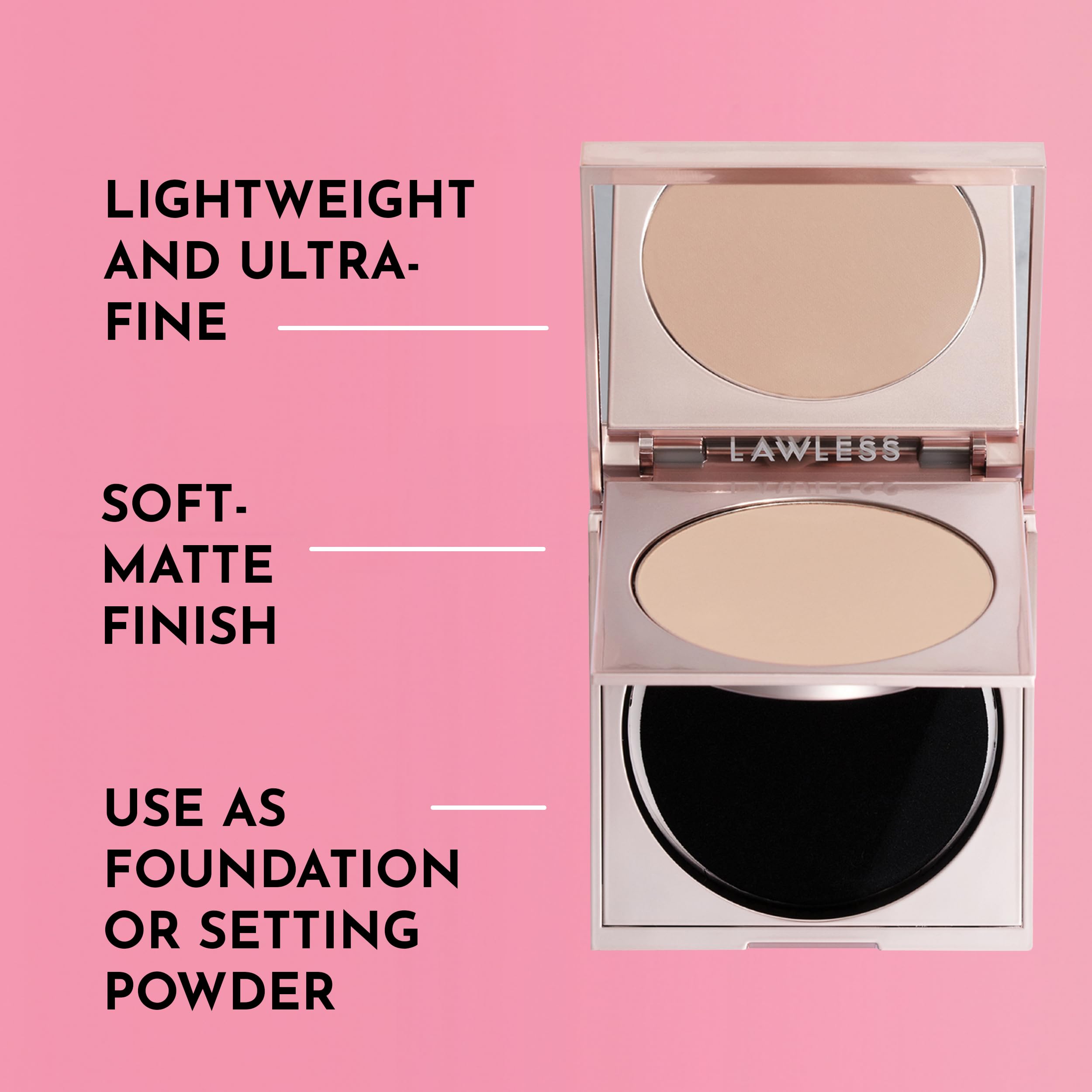 Lawless Talc-Free Skin-Smoothing Powder – Fair | Ultra-Fine Matte Setting Powder