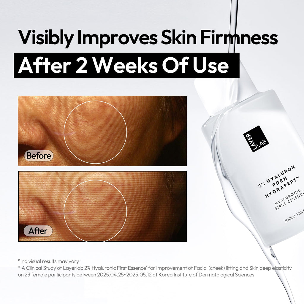 LAYERLAB Hyaluronic First Essence with PDRN & Peptides | 2% Triple HA Hydration