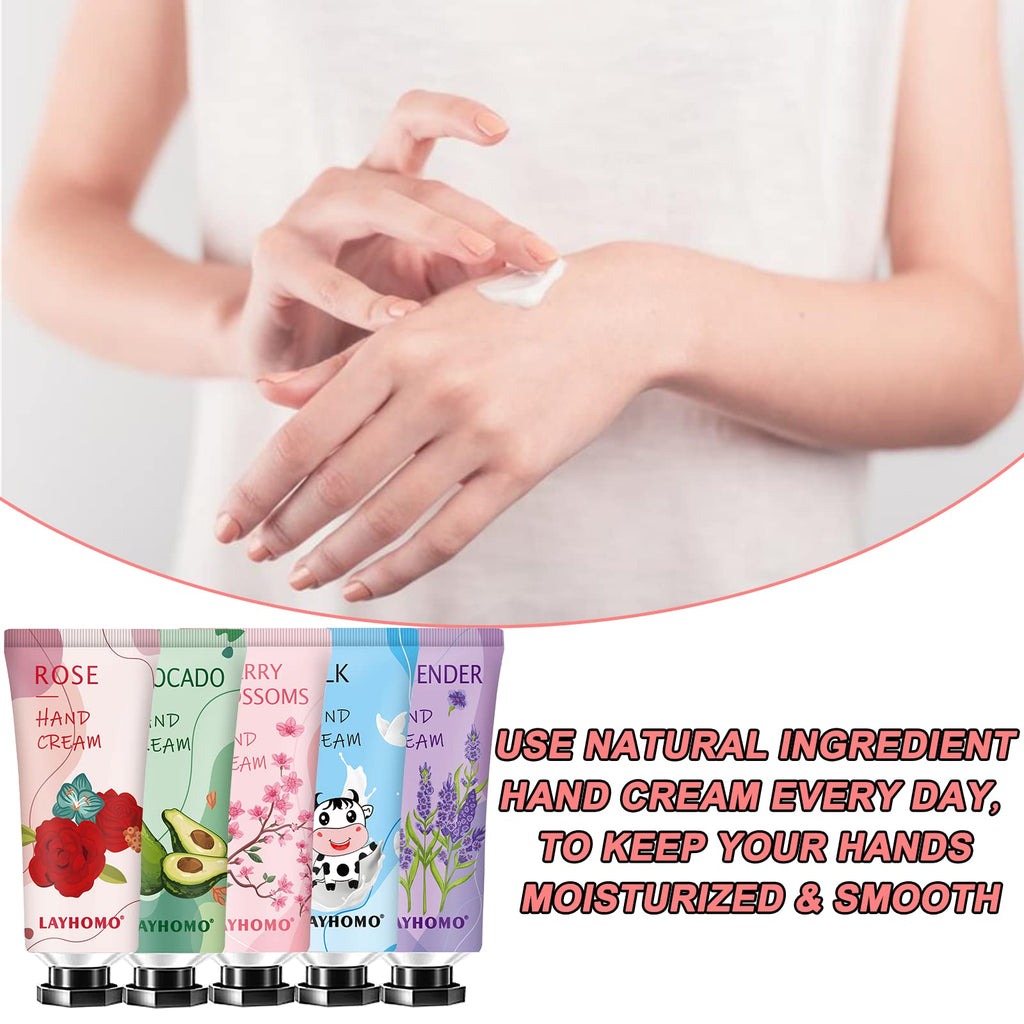 Layhomo 74-Pack Hand Cream Gift Set – Scented Travel-Size Lotions for Women & Girls