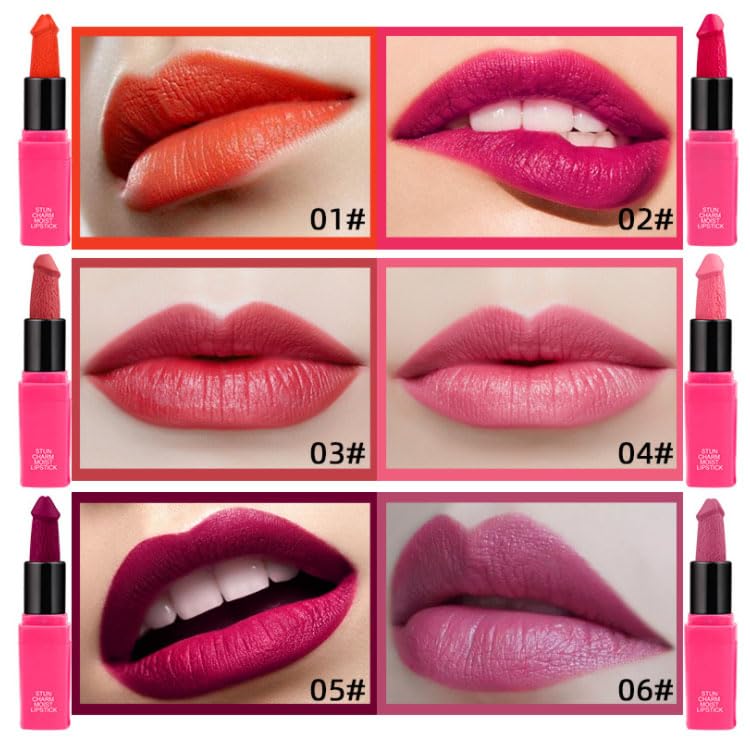 Laymoon Funny Lipstick Gag Gift for Women – White Elephant & Secret Santa Stocking Stuffer (Poly, Standard)