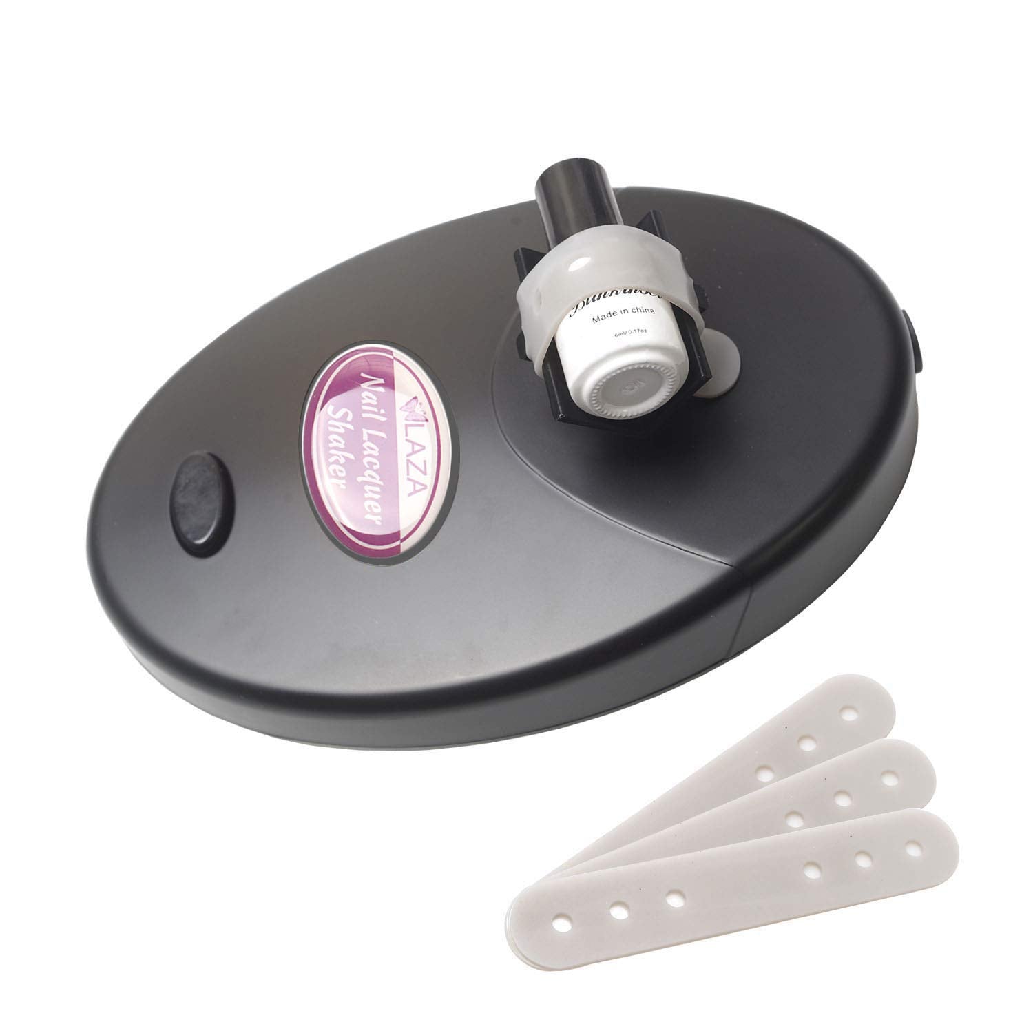 Laza Nail Lacquer Shaker – Adjustable Bottle Shaking Machine for Gel Polish (Black)