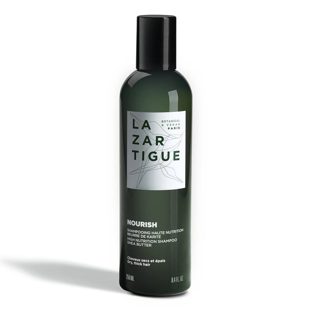 Lazartigue Nourish Shampoo – Shea & Babassu Butters, Intense Hydration for Dry Hair | Vegan, Sulfate & Silicone Free