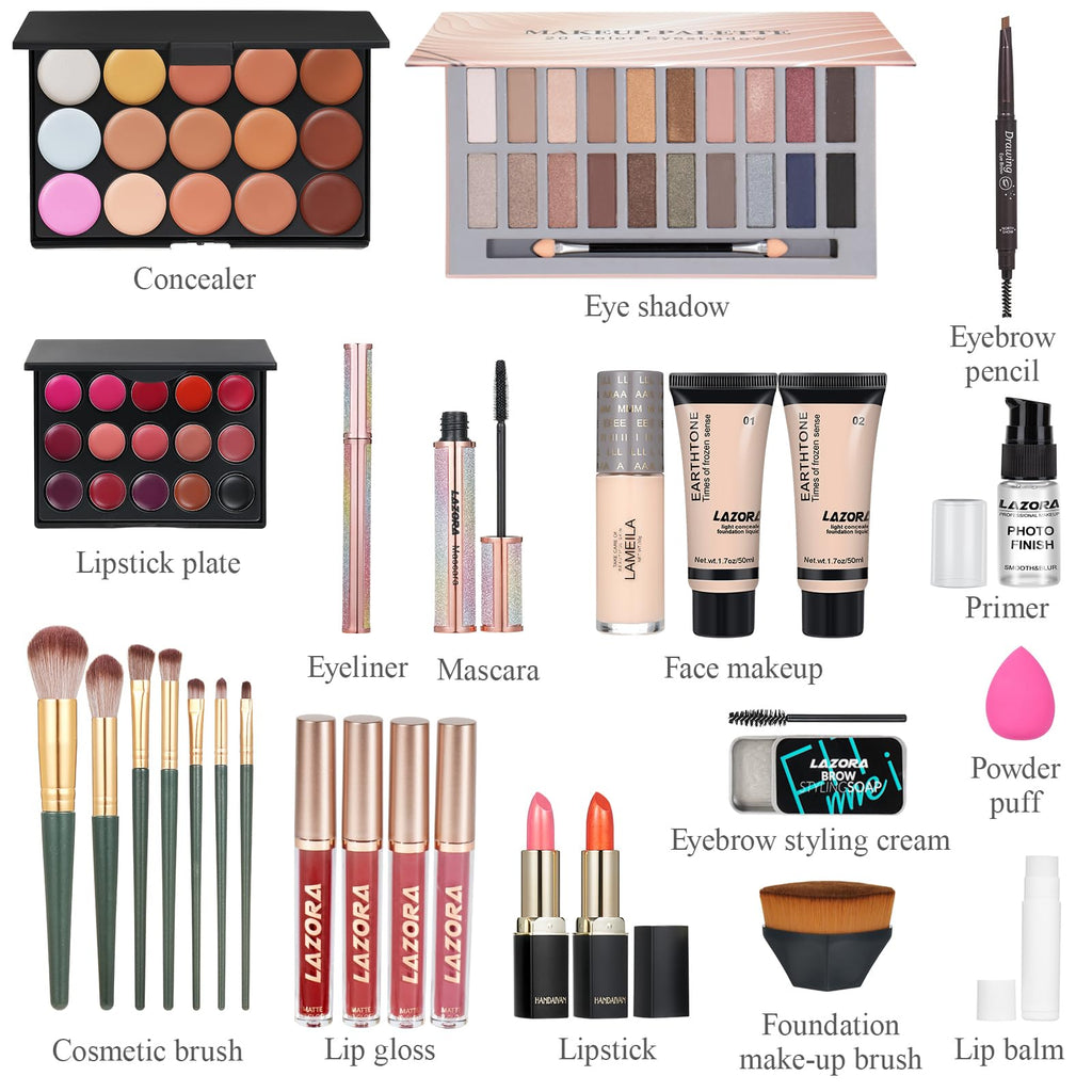 LAZORA Makeup Kit for Women – All-In-One Full Set Box2