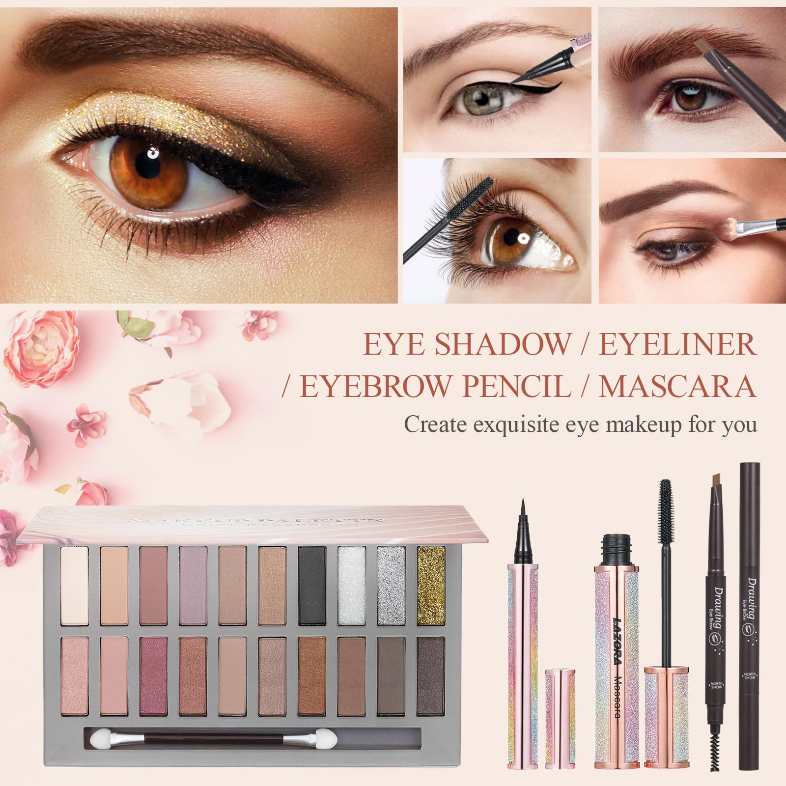 LAZORA Makeup Kit for Women – All-In-One Full Set Box2