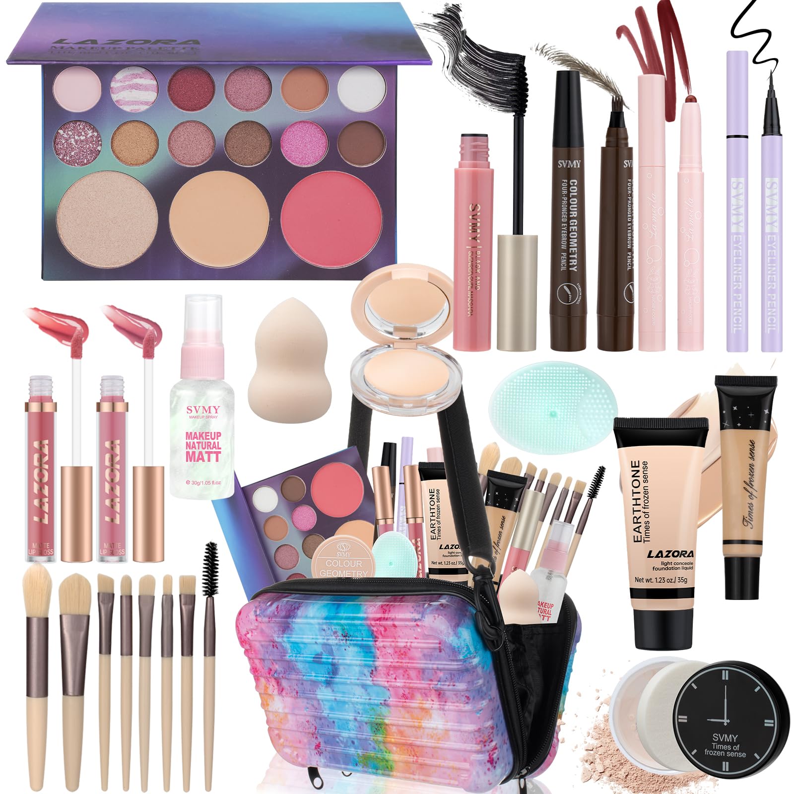 LAZORA All-in-One Makeup Set for Teens | Beginner Gift Kit