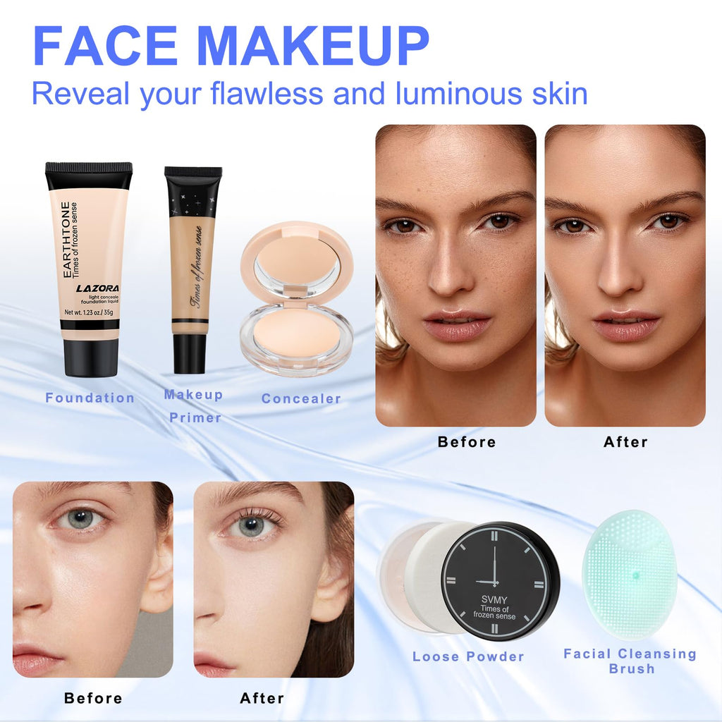 LAZORA All-in-One Makeup Set for Teens | Beginner Gift Kit
