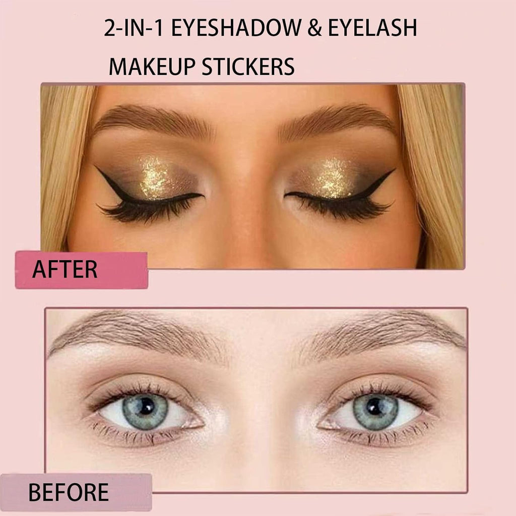 Lazy Eye Shadow Eyelash Patch – 3-in-1 Self-Adhesive Eye Makeup Sticker (8pcs)