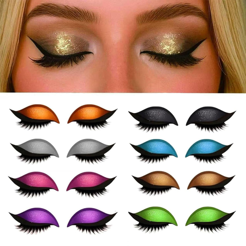 Lazy Eye Shadow Eyelash Patch – 3-in-1 Self-Adhesive Eye Makeup Sticker (8pcs)