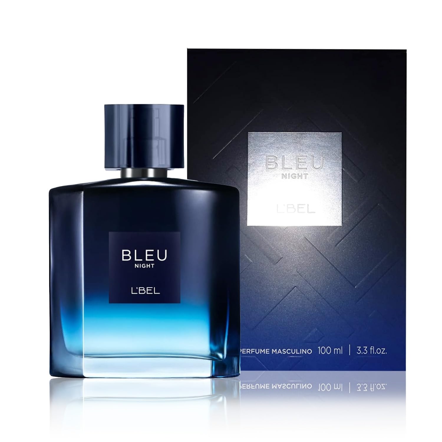 L'Bel Bleu Intense Night Eau de Toilette for Men – 100 ml (3.4 fl oz) Long-Lasting