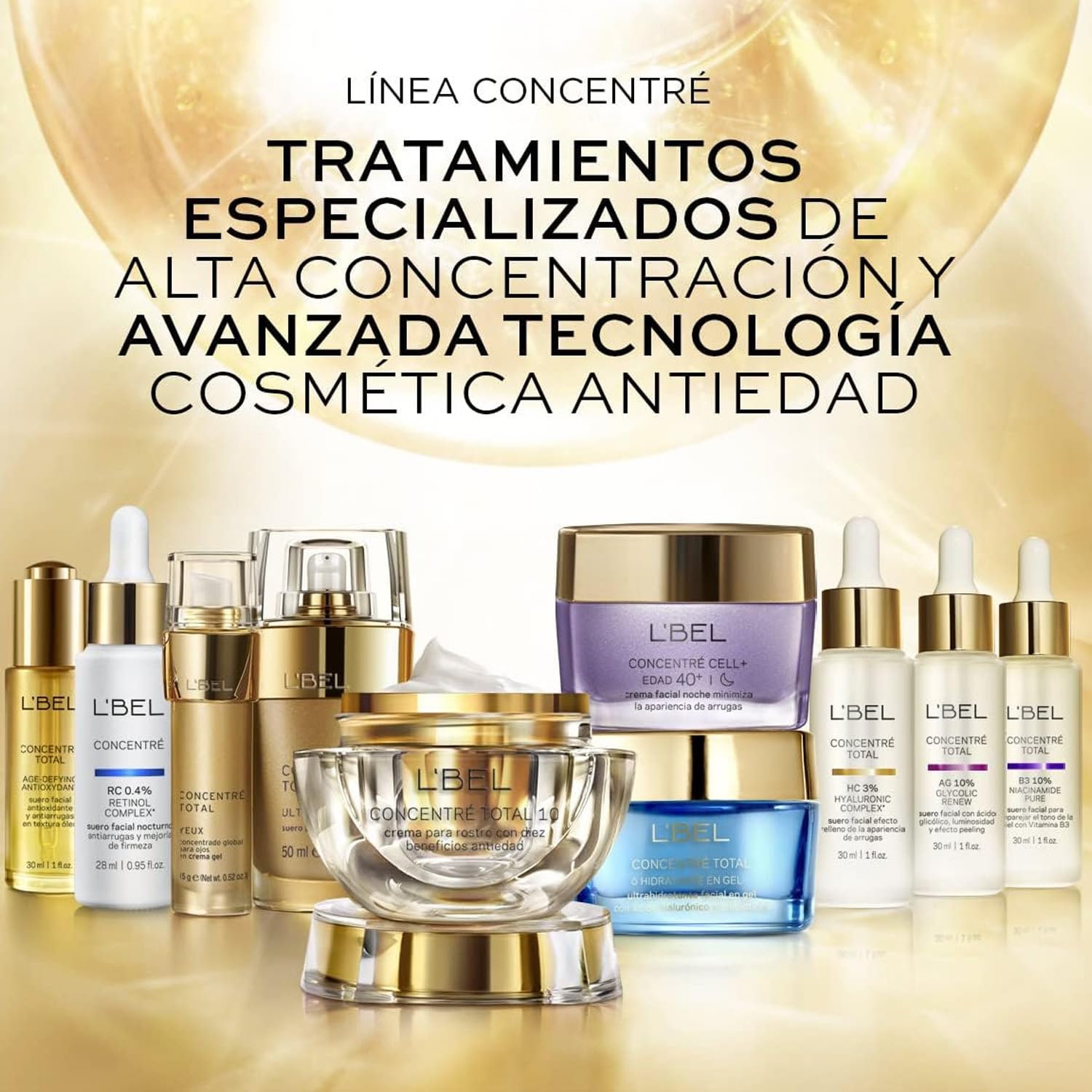 L'Bel Concentré Total Anti-Wrinkle Cream for Face – 50g | Rejuvenating Skincare