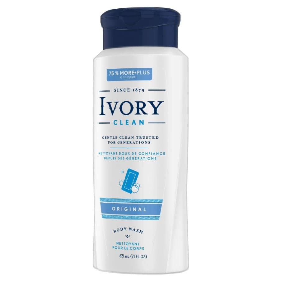 LDREAMAM Ivory Body Wash Original – Dye-Free Hydration, 3 x 21 fl oz