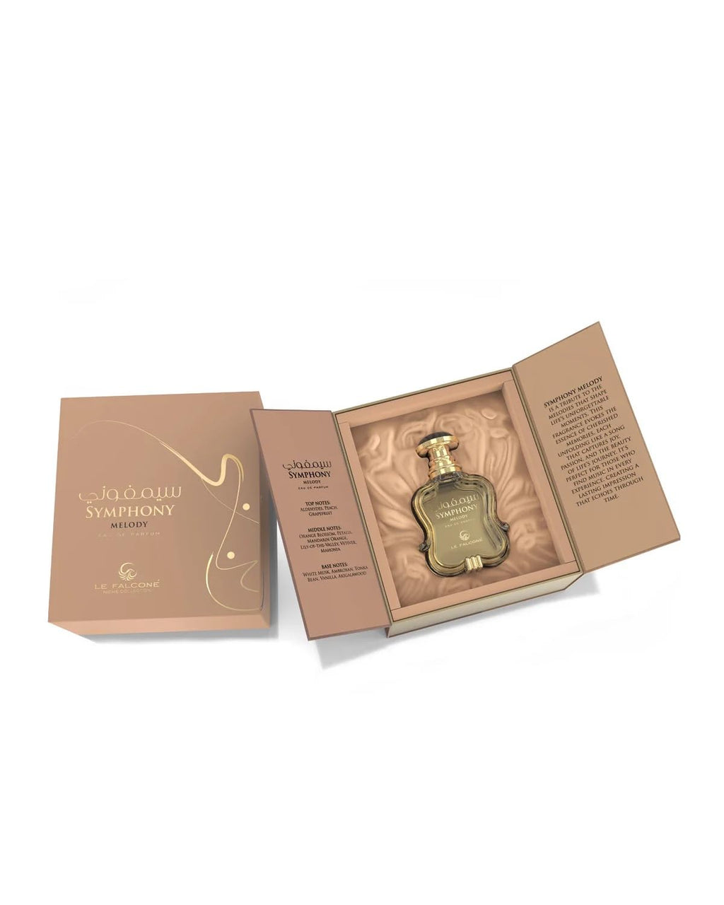 Le Falcone Symphony Melody Eau de Parfum – 3.4 oz | Raspberry, Rose & Vanilla