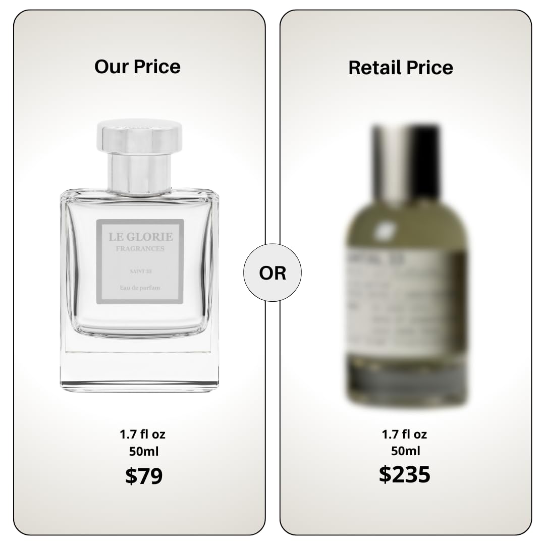 Le Glorie Fragrances Inspired by Saint 33 EDP – Unisex 0.33 oz, Long-Lasting 12–14h Perfume Spray