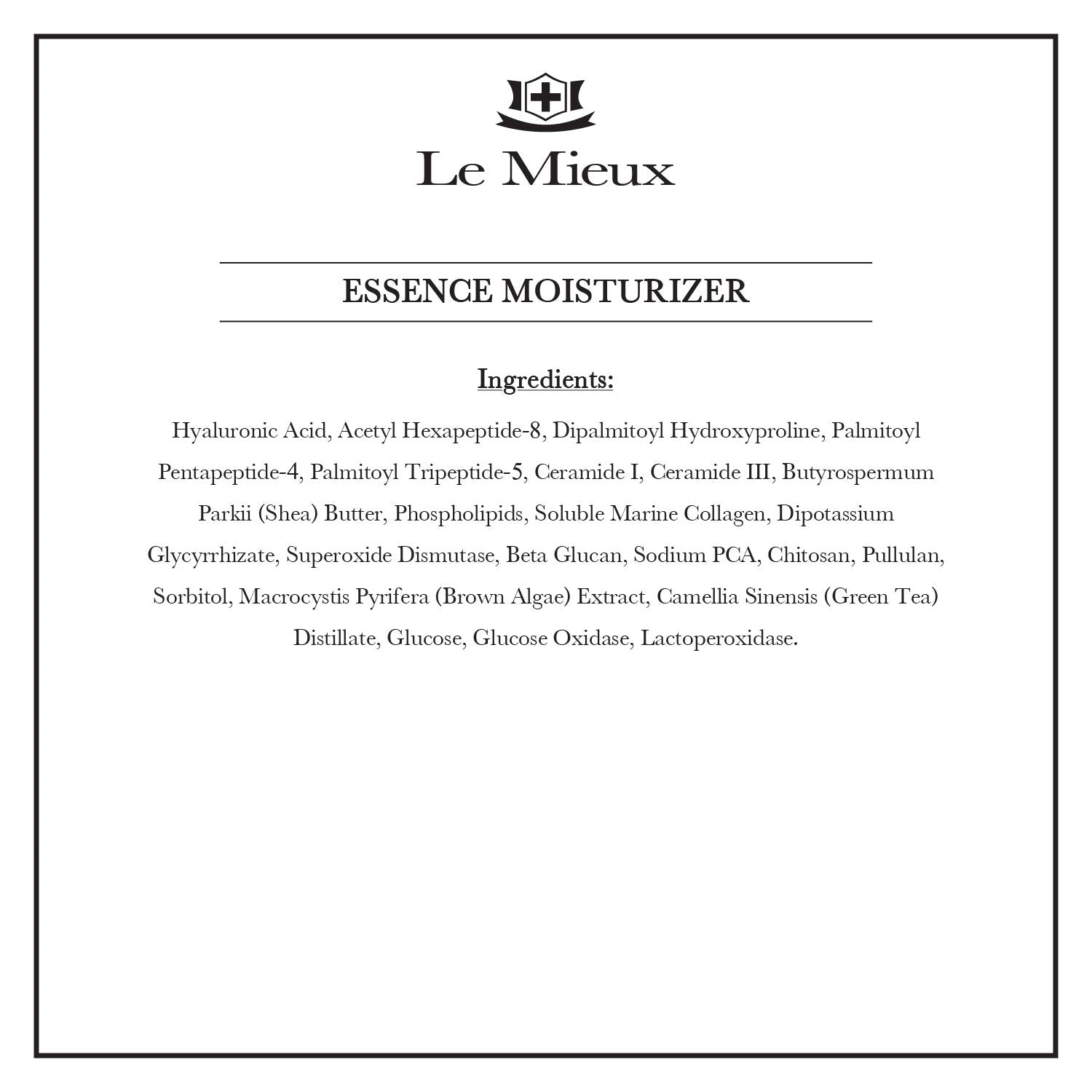 Le Mieux Essence Moisturizer – Peptide-Infused Hyaluronic Emulsion (Fragrance-Free)