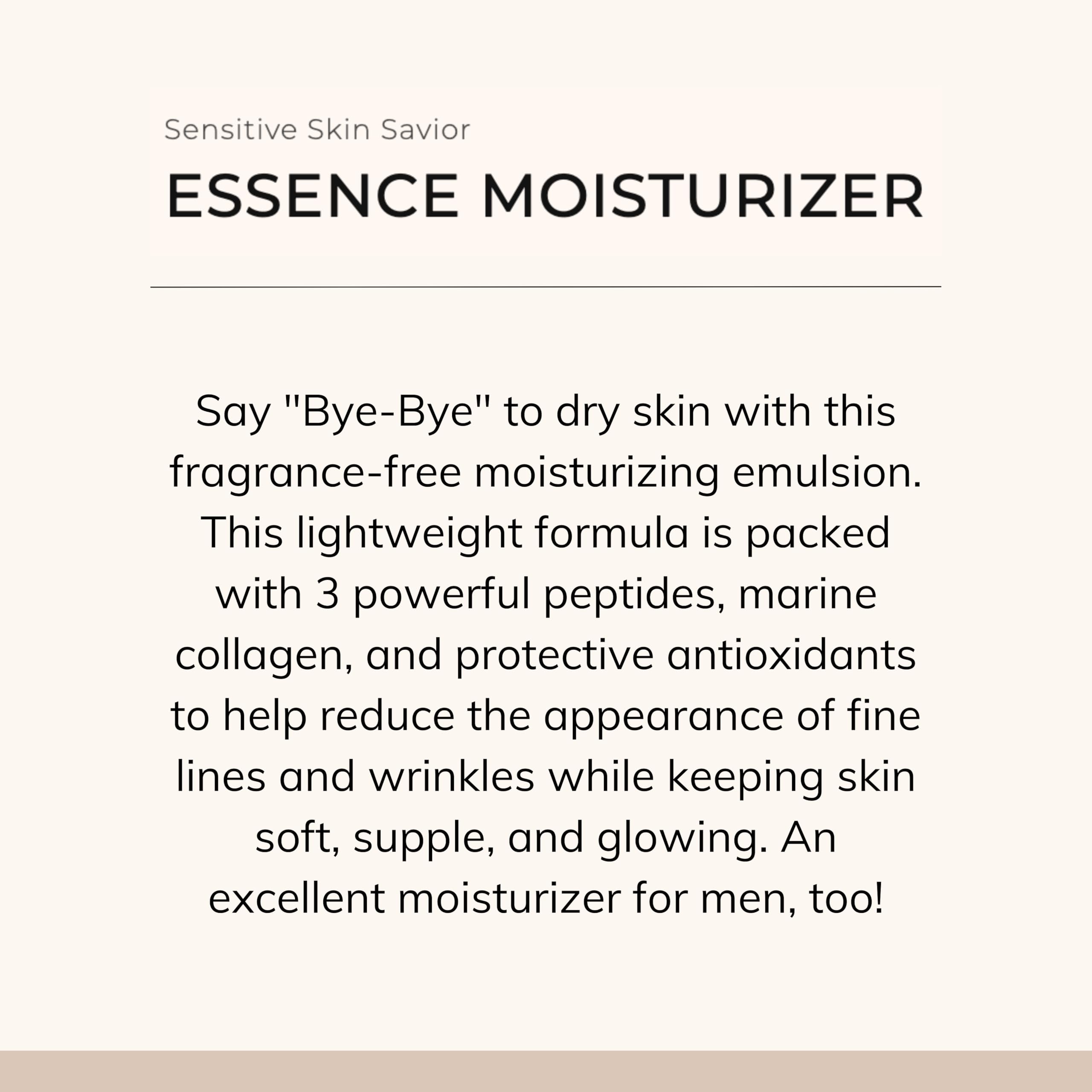 Le Mieux Essence Moisturizer – Peptide-Infused Hyaluronic Emulsion (Fragrance-Free)