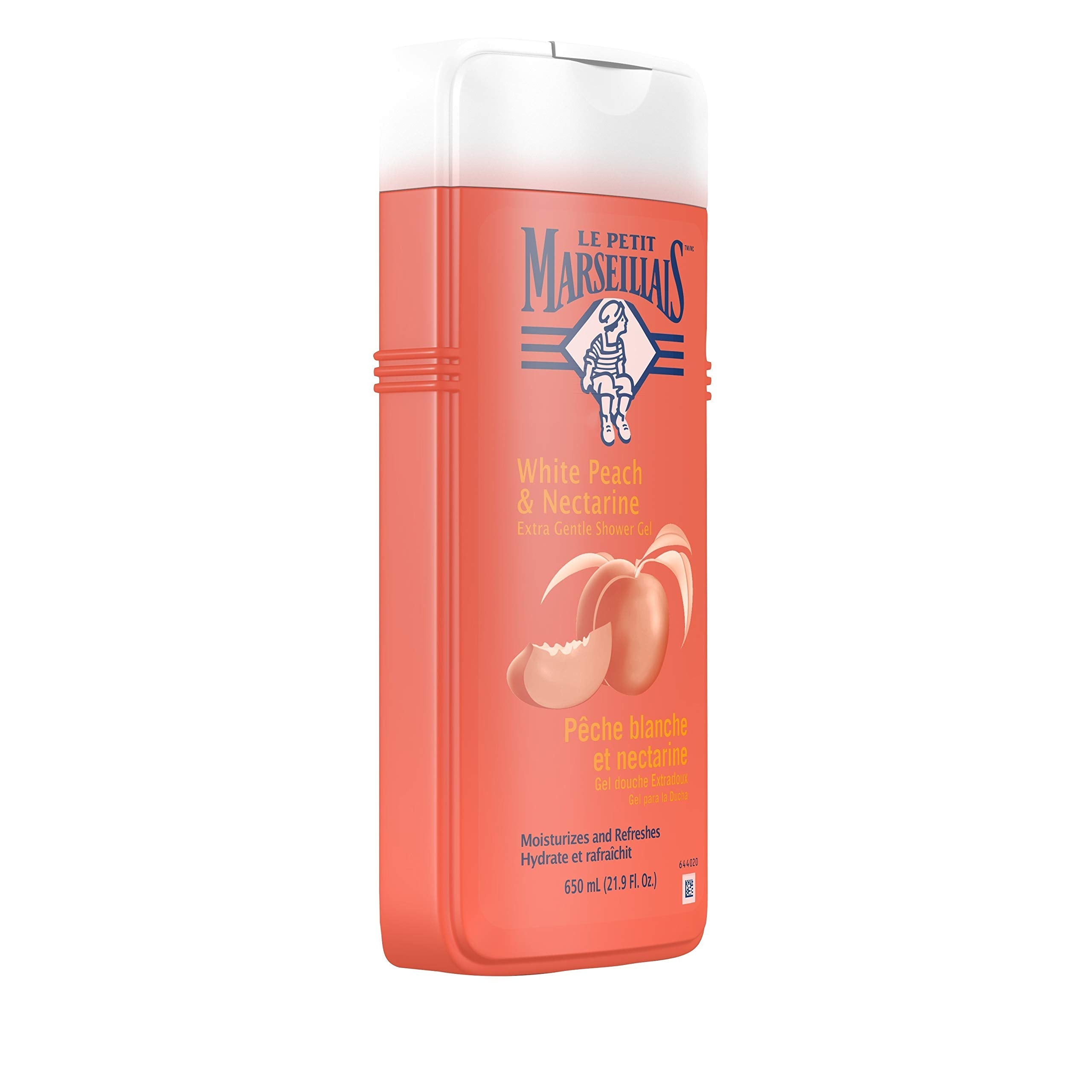 Le Petit Marseillais Extra Gentle Shower Gel – White Peach & Nectarine, pH-Neutral, 21.9 fl oz