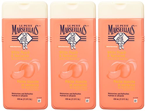Le Petit Marseillais Extra Gentle Shower Gel – White Peach & Nectarine, pH-Neutral, 21.9 fl oz