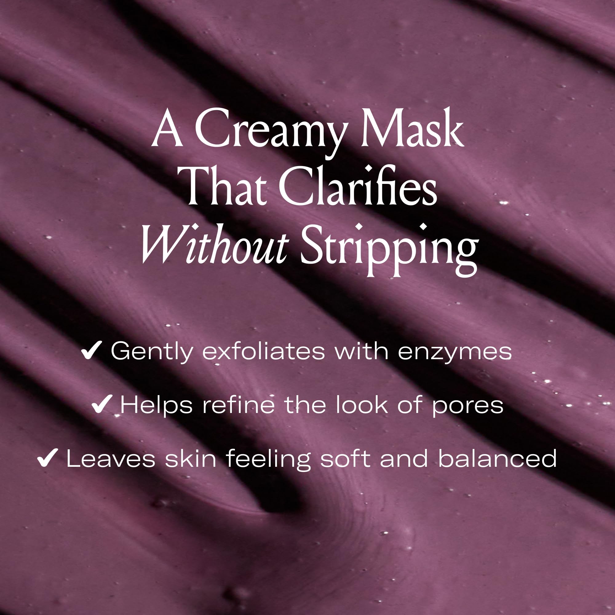 Le Prunier Plumtox Clarifying Enzyme Face Mask | Gentle AHA/BHA/PHA Exfoliation with Midnight Muir Plum Extract | Vegan Skincare | 2 fl oz