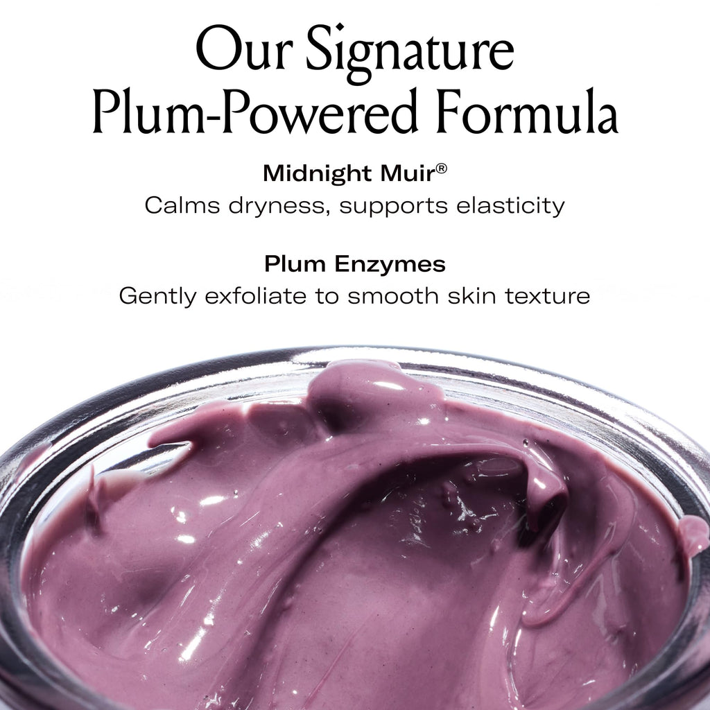 Le Prunier Plumtox Clarifying Enzyme Face Mask | Gentle AHA/BHA/PHA Exfoliation with Midnight Muir Plum Extract | Vegan Skincare | 2 fl oz
