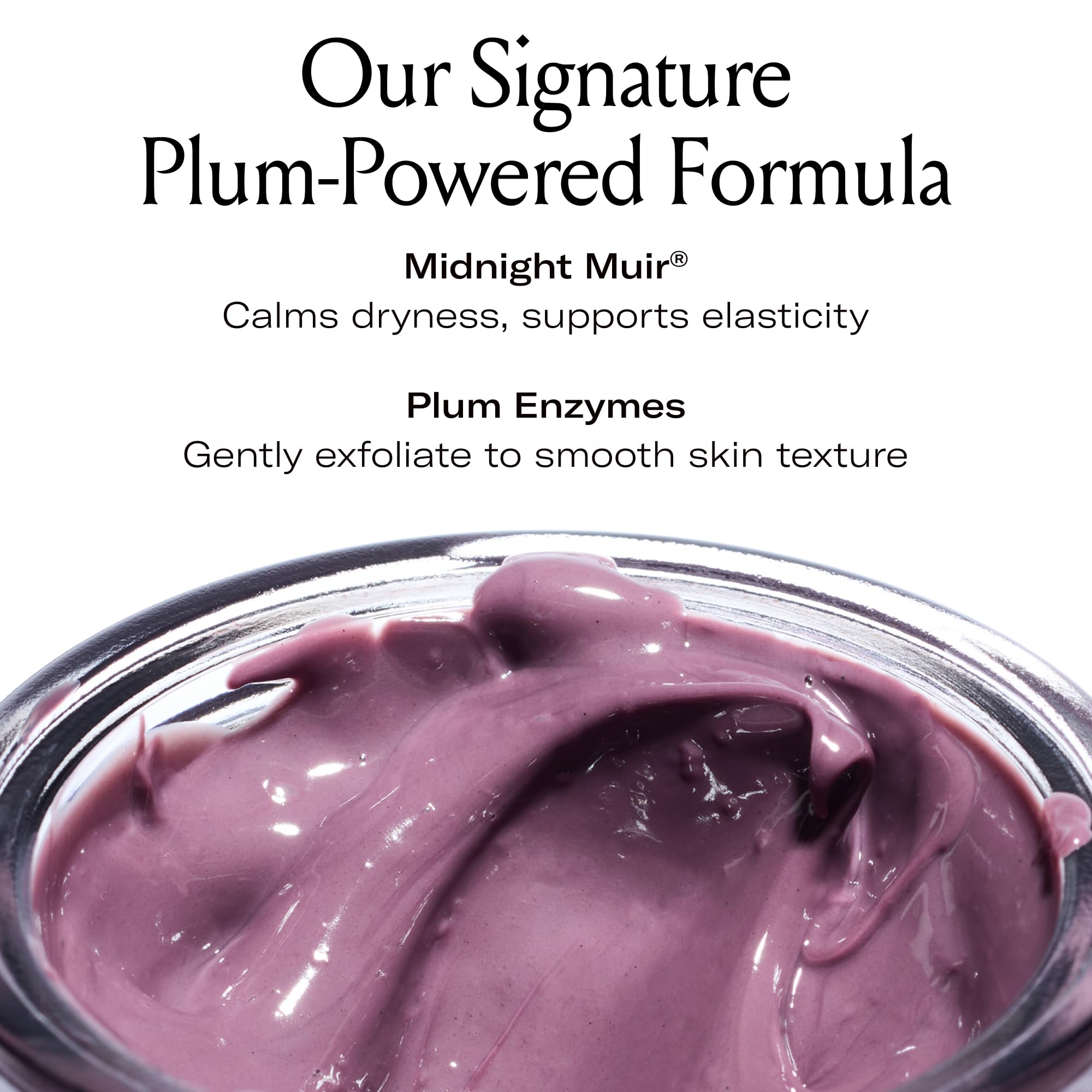 Le Prunier Plumtox Clarifying Enzyme Face Mask | Gentle AHA/BHA/PHA Exfoliation with Midnight Muir Plum Extract | Vegan Skincare | 2 fl oz