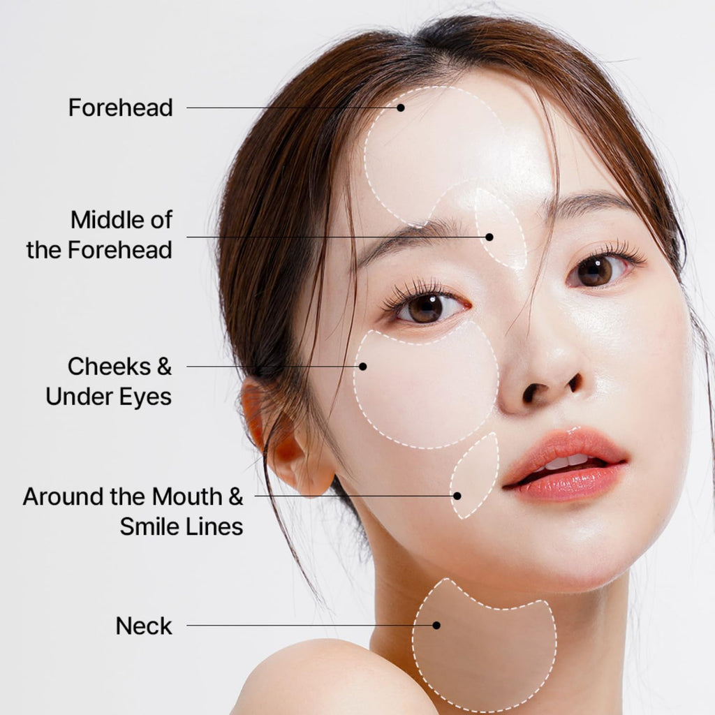 LEADERS Green Collagen Wide Fit Eye Patch – Vegan Hydrogel for Sensitive Skin & Multi-Area Firming