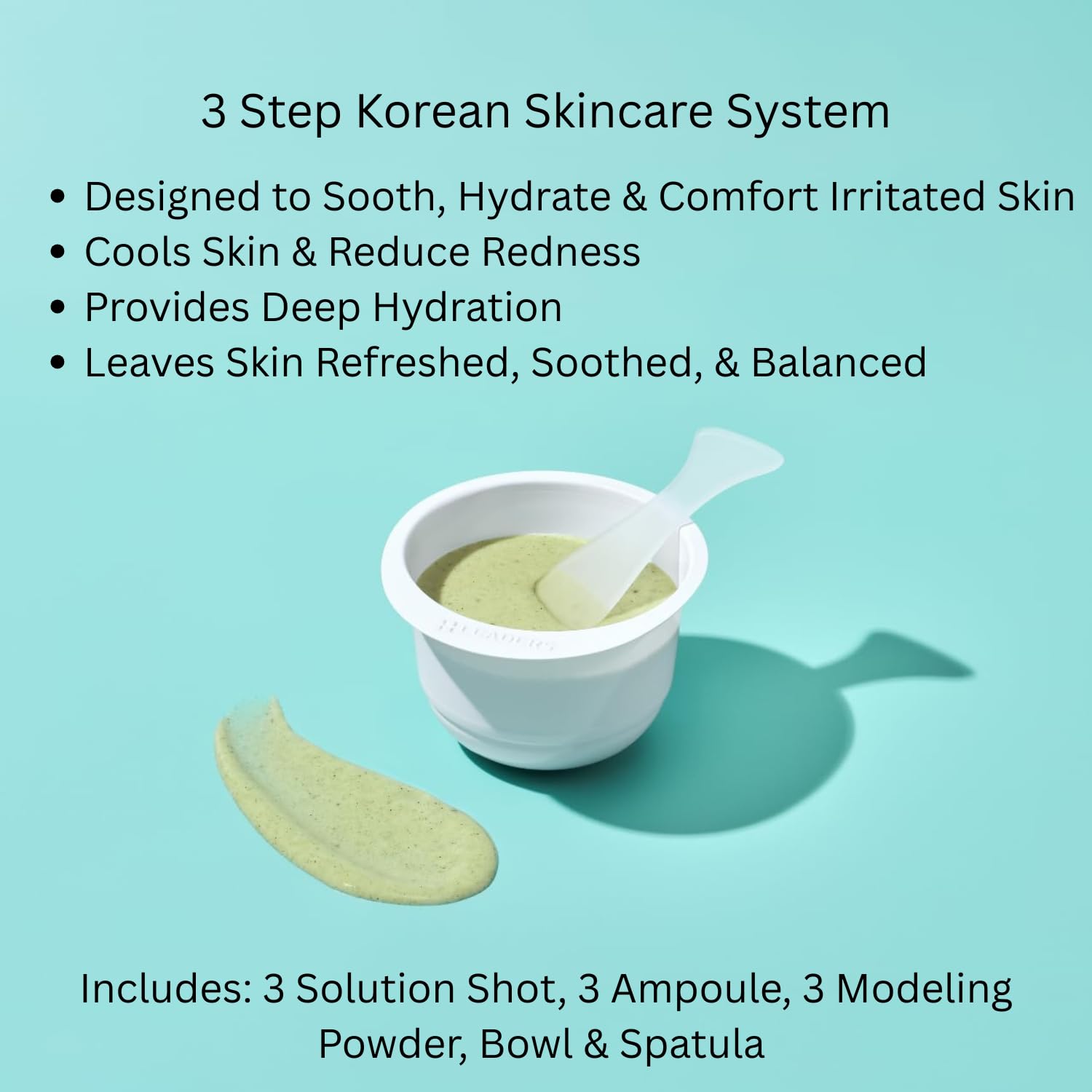 LEADERS 3X Boosting Modeling Mask – 3-Step Korean Skincare Set with Tea Tree (3-Pack)