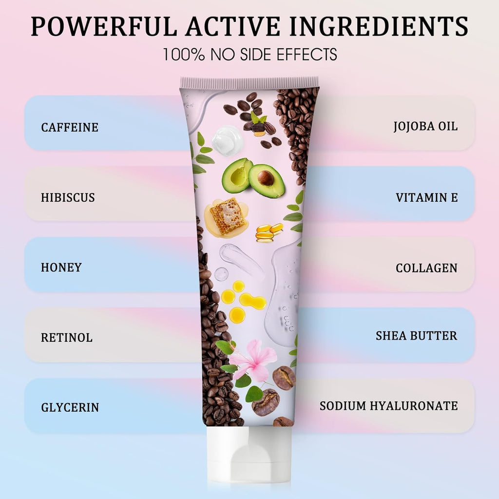 Leadyeah B Flat Belly Firming Cream – Firming, Moisturizing & Lifting for Stomach, Thighs & Butt (125 ml + 5 ml)