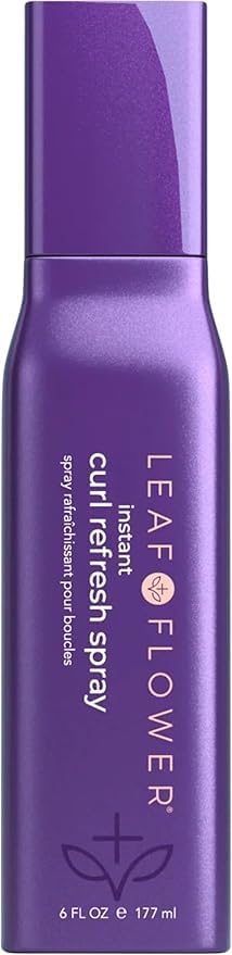 Leaf & Flower Instant Curl Refresh Spray – Alcohol-Free, Lightweight Curl Hydration (6 oz / 177 ml)