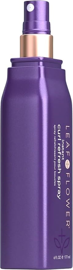 Leaf & Flower Instant Curl Refresh Spray – Alcohol-Free, Lightweight Curl Hydration (6 oz / 177 ml)