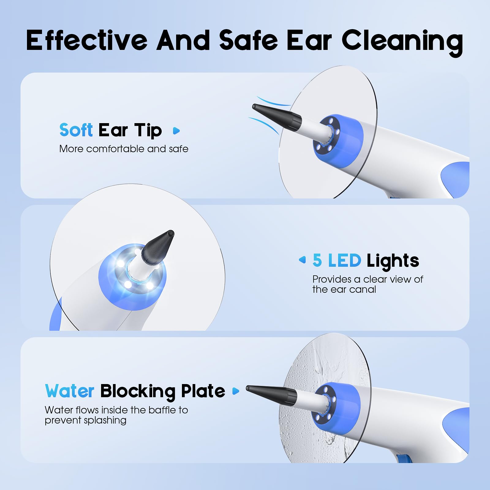 Lebbtl Ear Wax Removal Kit — 4 Modes, Digital Temperature Display, Safe Ear Irrigation System