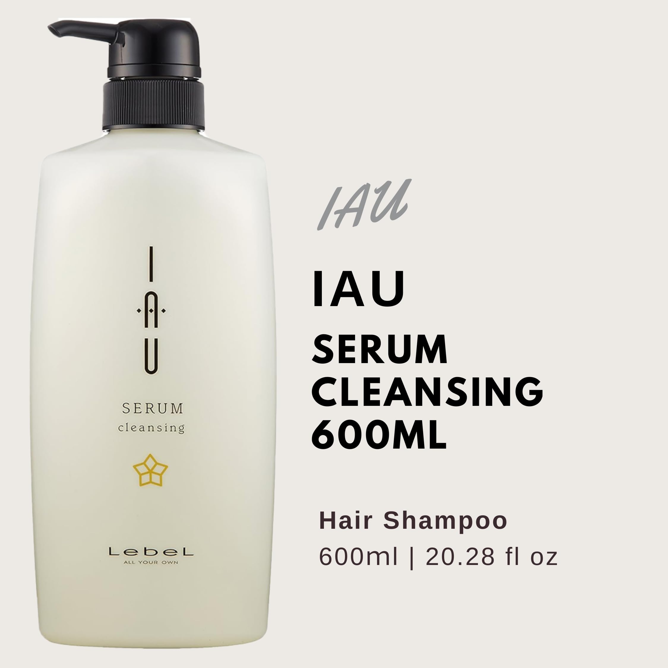 Lebel IAU Serum Cleansing Shampoo - 600ml | Harajuku Culture Pack