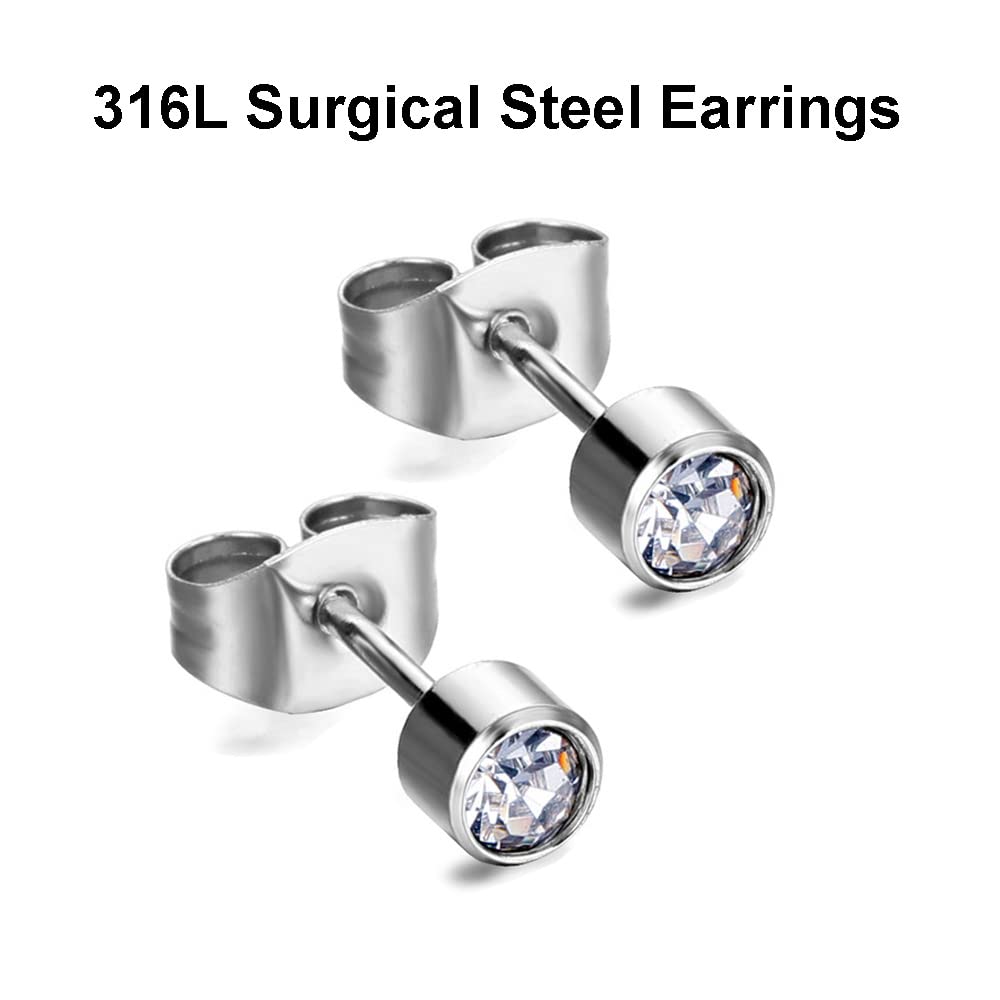 LECIEL Professional Ear Piercing Gun Kit – Reusable with 16 Pairs Hypoallergenic Earrings (6 Sterling Silver, 18K Yellow Gold-Plated + 10 Gun Studs)