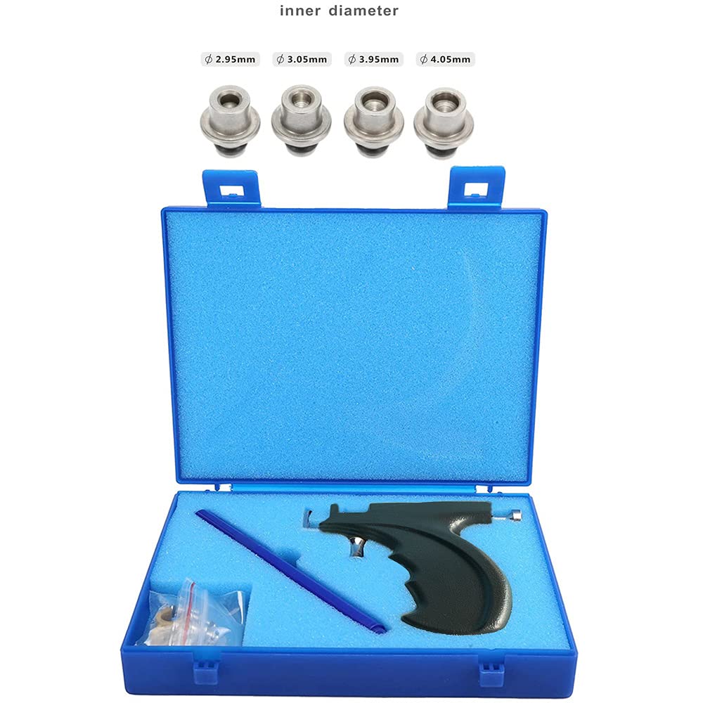 LECIEL Professional Ear Piercing Gun Kit – Reusable with 16 Pairs Hypoallergenic Earrings (6 Sterling Silver, 18K Yellow Gold-Plated + 10 Gun Studs)