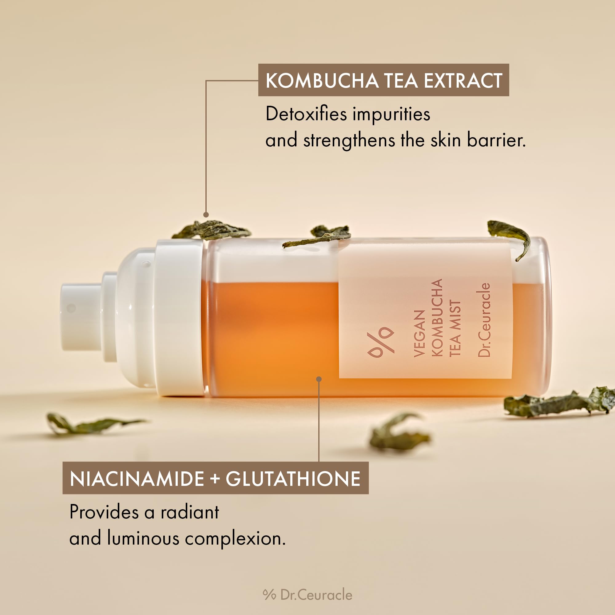 Leegeehaam Dr.Ceuracle Vegan Kombucha Tea Mist – Hydrating Face Mist 80 ml
