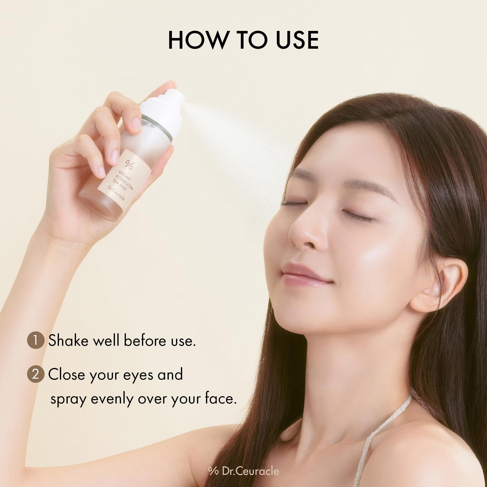 Leegeehaam Dr.Ceuracle Vegan Kombucha Tea Mist – Hydrating Face Mist 80 ml