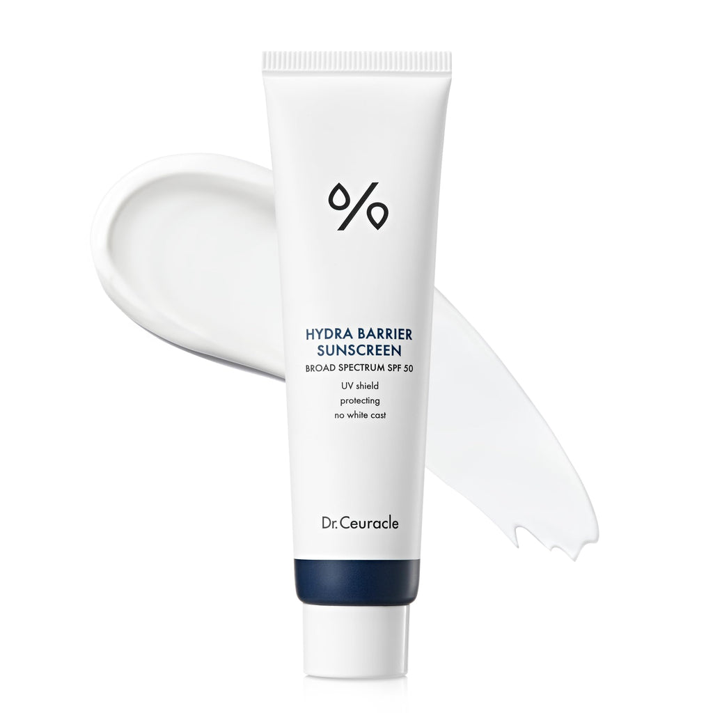 Leegeehaam Hydra Barrier Mineral Sunscreen SPF 50 – Zinc Oxide + Hyaluronic Acid, Dewy Glow