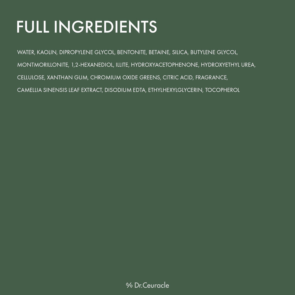 Leegeehaam Dr.Ceuracle Jeju Matcha Clay Pack – Wash-Off Pore Purifying Mask (115g)