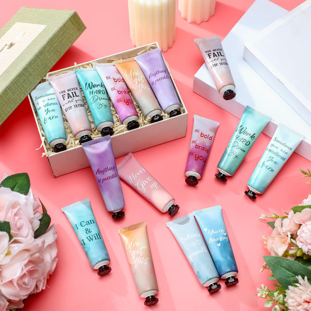 Leelosp 60-Pack Hand Cream Gift Set – Travel-Size, 10 Fragrances, Inspirational Hand Lotion for Women and Teams