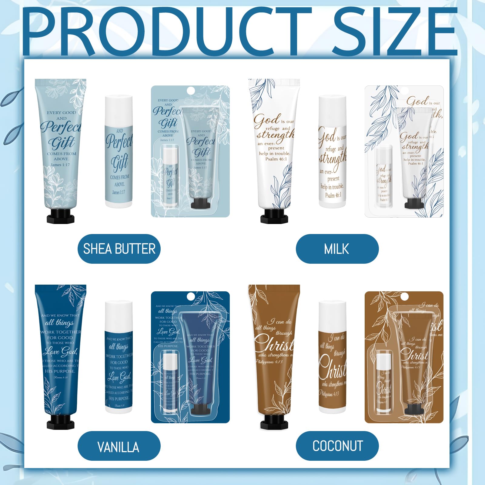 Leelosp God Says You Are Mini Hand Cream & Lip Balm Gift Set – 16-Pack for Women