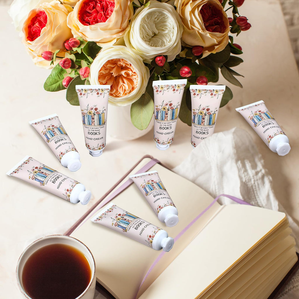 Leelosp 48-Pcs Book Lover Hand Cream Gift Set – Travel-Size Moisturizers for Women