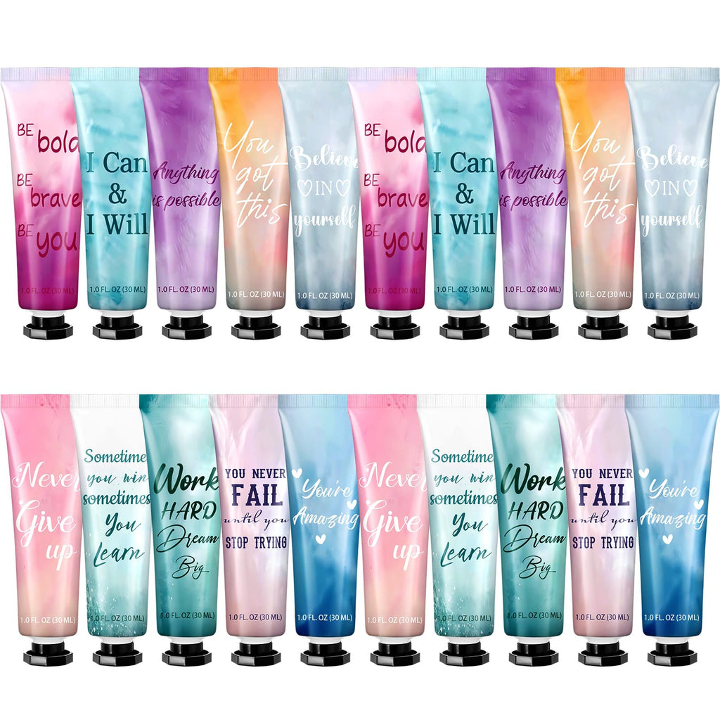 Leelosp 20 Pack Hand Cream Gift Set – Travel Size, Inspirational Scents, Employee Appreciation