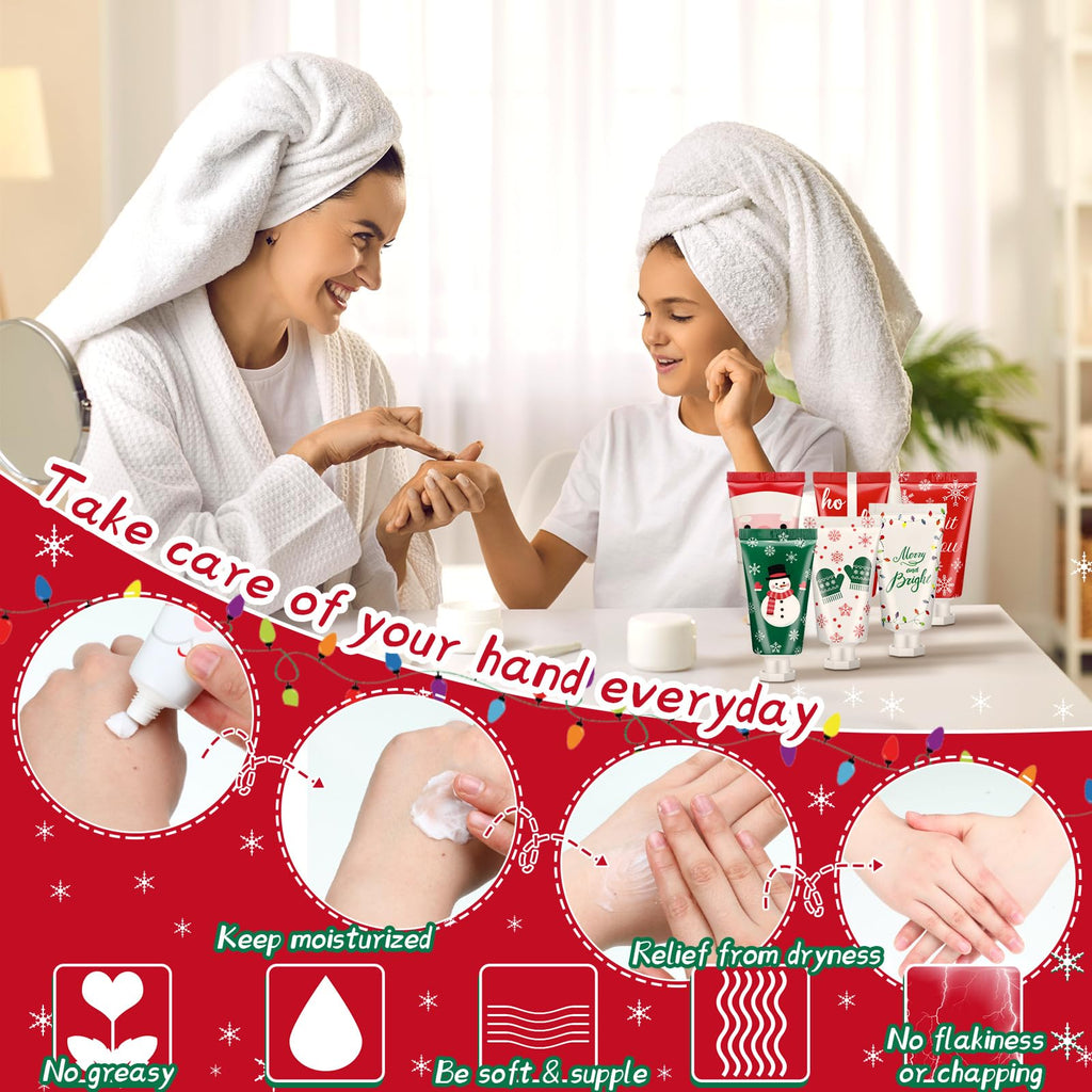 Leelosp 72-Piece Secret Santa Gift Set – 30ml Travel Hand Creams in Festive Scents