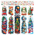 Leesgel 36 Sheets Christmas Full Arm Tattoos for Kids – Snowy Santa and Snowmen