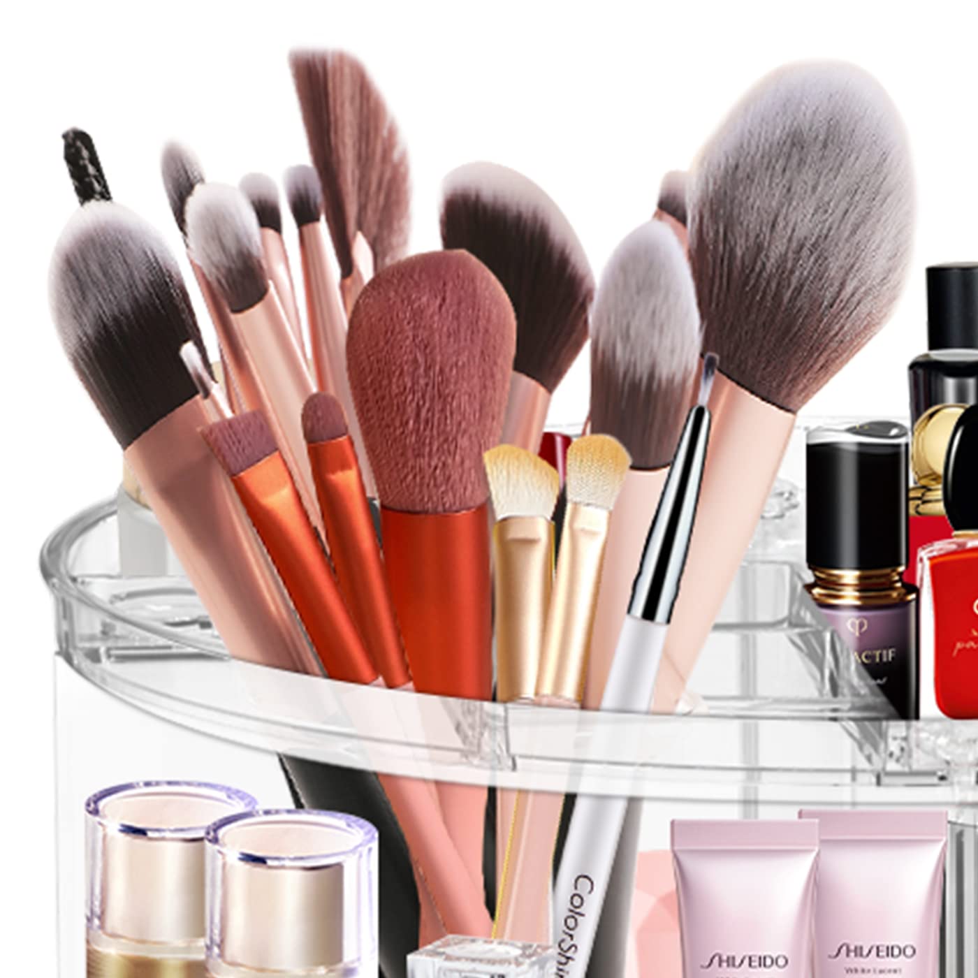 LeeWent 360 Acrylic Rotation Makeup Organizer | Large Capacity & Easy Access